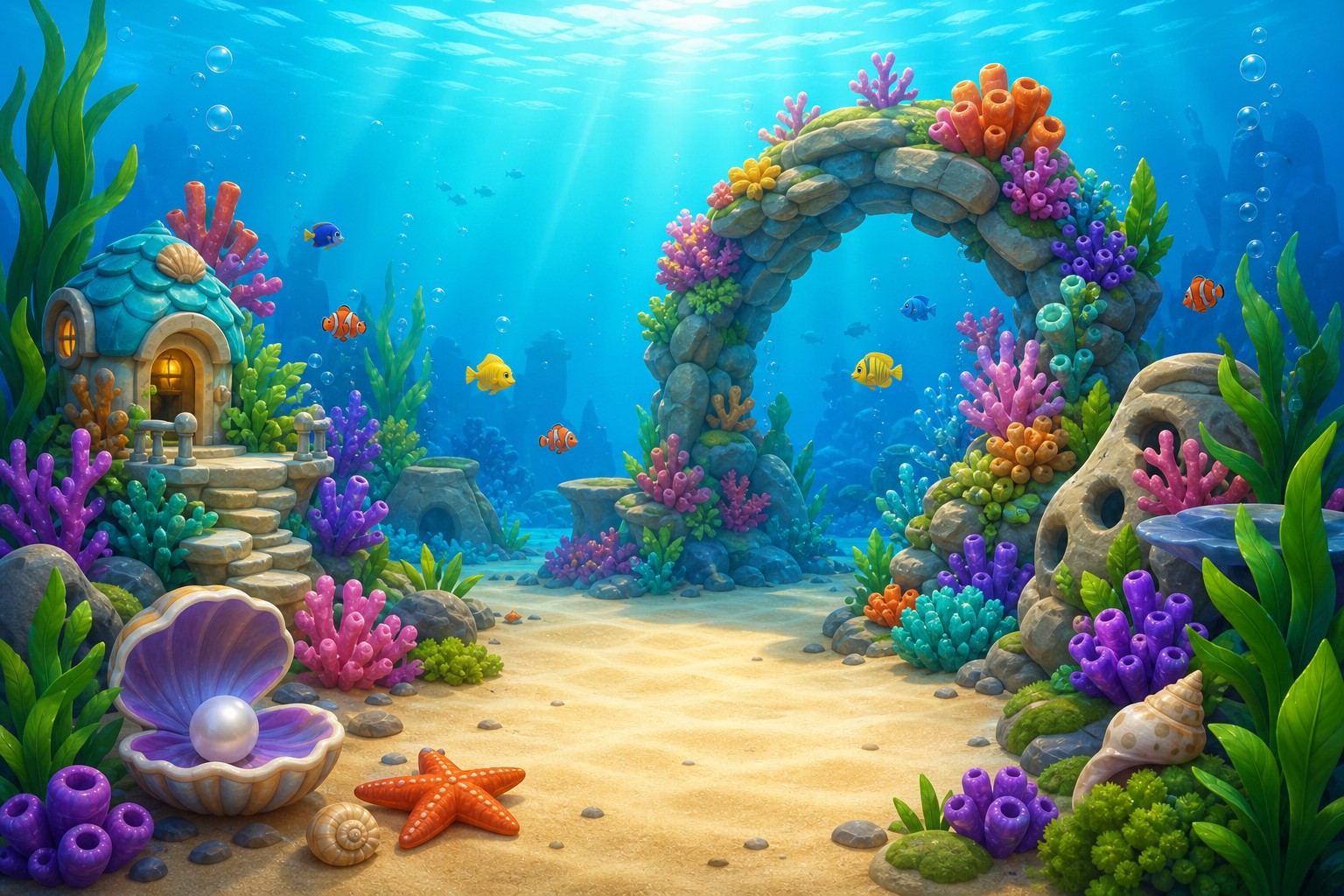Original aquarium decoration artwork